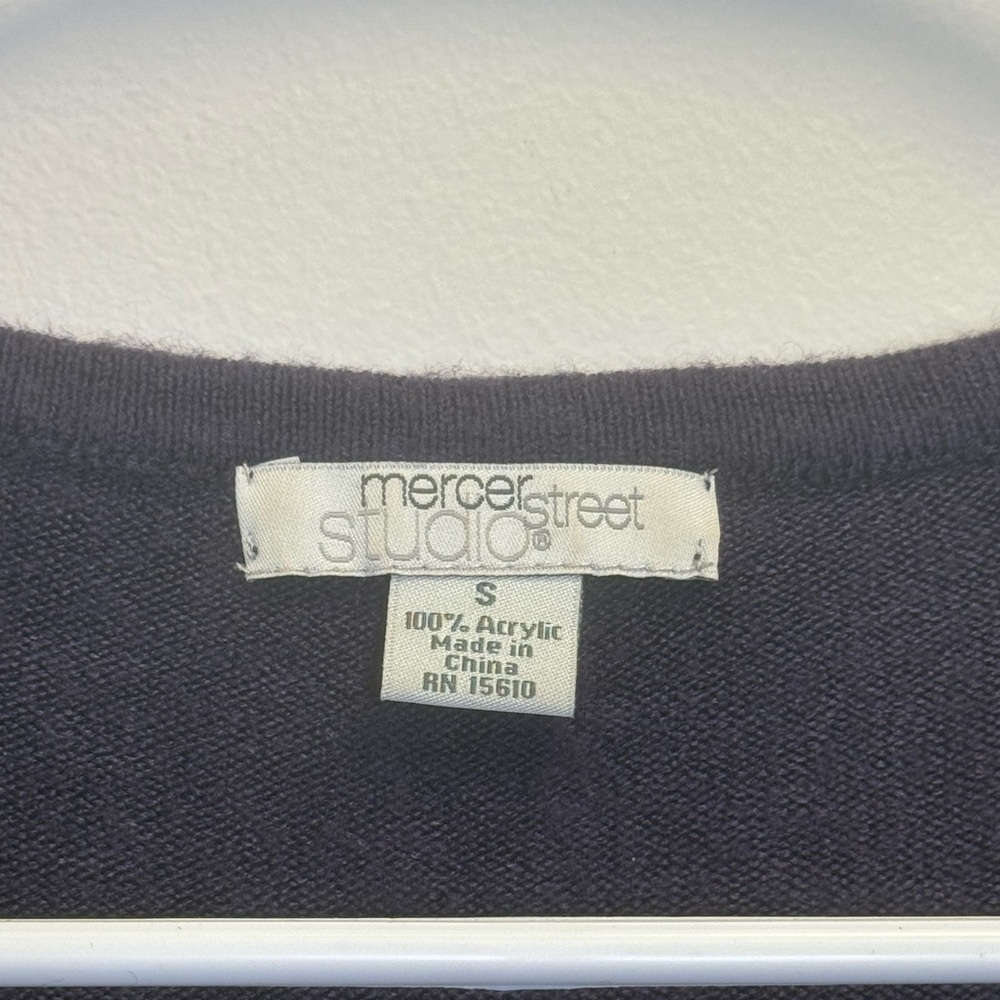 Mercer Street Studio Purple Long Sleeve Top - Picture 3 of 3